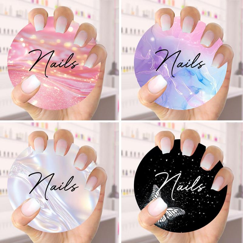 Tech Accessories Photo - 10 Stück Nail-Art-Displaykarten, handgefertigte Nagel-Foto-Requisiten, Nailfie-Scheiben,