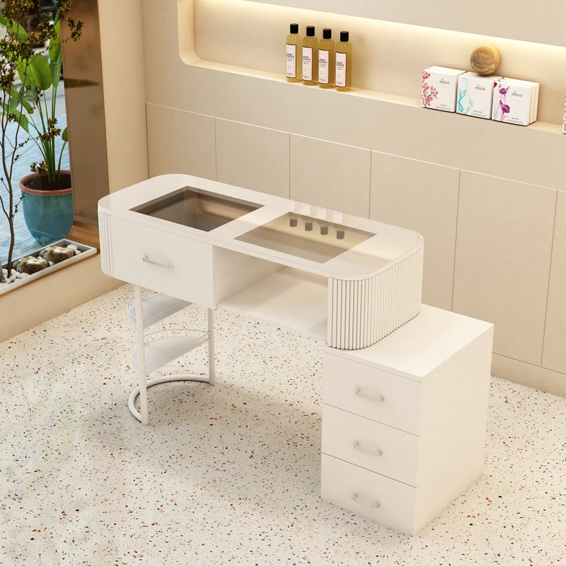 Tech Table Accessories - Zubehör Nageltisch-Arbeitsstation Technische Schränke Weißer Nageltisch