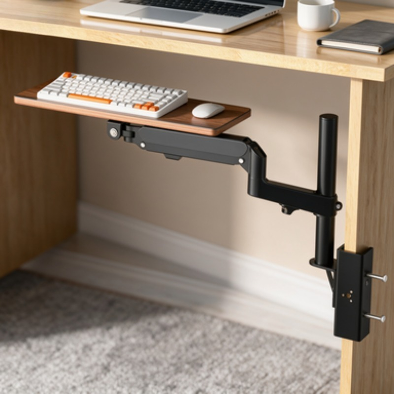Tech Table Accessories - Platzsparende Tastaturablage für Untertischmontage, Büro-Schreibplattform, DIY
