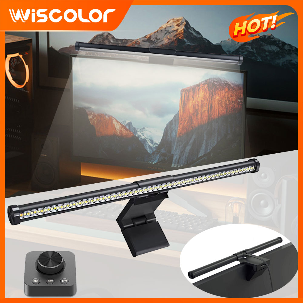 Tech Table Accessories - Dimmbare LED-Lichtleiste für Monitore, Fernbedienbare Dekorationsbeleuchtung,