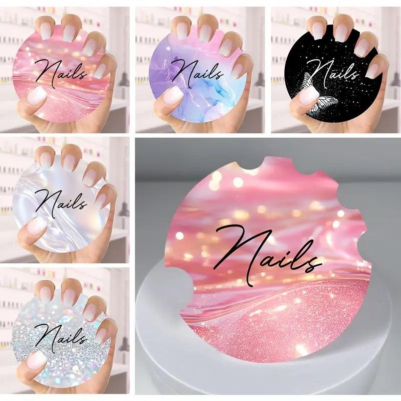Tech Accessories Photo - 10 Stück Nagelkunst-Displaykarten, handgefertigte Nagelfoto-Requisiten, Nagelfoto-Scheibe,