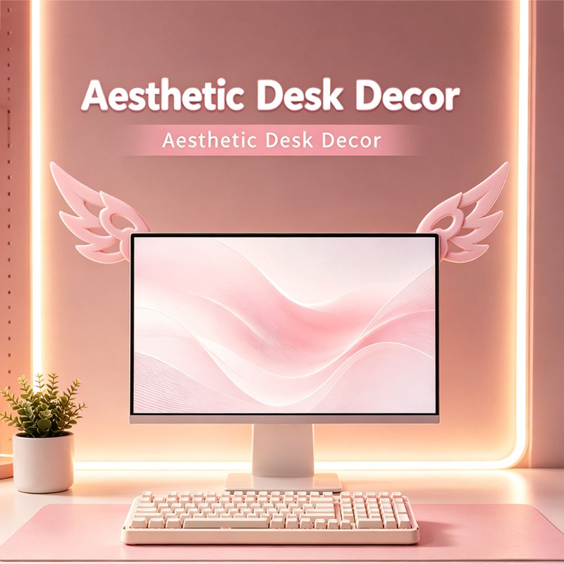 Kawaii 3D Flügel-Dekoration fü – Tech Table Accessories Bewertung und Preis